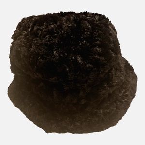 Isotoner Black Faux Fur Bucket Hat